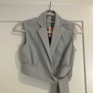 Pretty little thing two piece pant suit. Cropped shirt